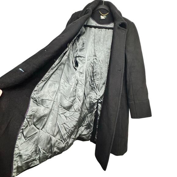 J.Crew Women’s Black Wool Blend Peacoat Coat Size 12 Double Breasted (No Belt) - Picture 2 of 6